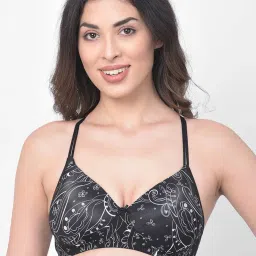 Clovia Black Non Wired Padded T-Shirt Bra image 1