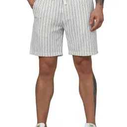 celio celio* Off White Regular Fit Striped Shorts-picture-21