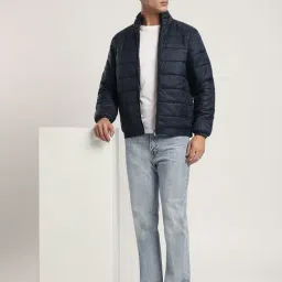 R&B Navy Regular Fit Jacket image 5