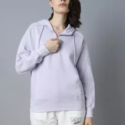 High Star Lavender Cotton Regular Fit Hoodie-picture-39