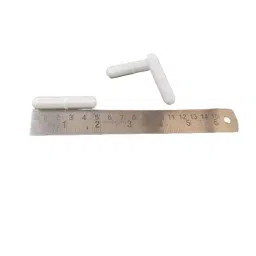 NS Octagonal Shape White PTFE Stirrer or Mixer Bar Size 50 mm for Laboratories (Pack of 8 Pcs)-picture-34