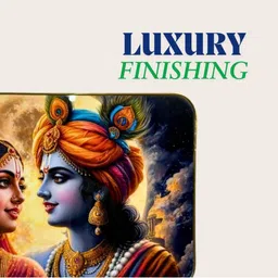 SHRI KHATU SHYAM CREATION Blue & Copper-Toned 1 Pieces MDF Wall Photo Frames image 3