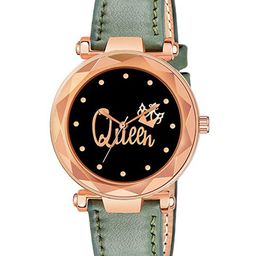 CSAMON Women Embellished Dial & Leather Straps Analogue Watch GR379RG Q GRE L-picture-10