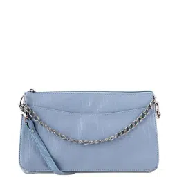 Toteteca Blue Textured Medium Sling Handbag-picture-19