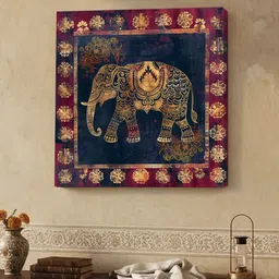 Art Street Blue & Multicoloured Single Piece Canvas Other Wall Paintings-picture-28