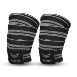 Xtrim Set of 2 Knee Wrap (Grey)-picture-50