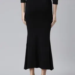 TWIN BIRDS Black & White Plain Saree Shapewear - Pack Of 2 image 2