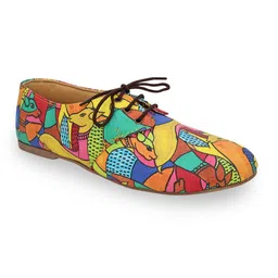 Kanvas Women Jungle Deers Printed Canvas Oxfords-picture-12