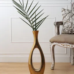 De Maison Decor  Oblong Vase in Raw Gold Finish Small Size   - 2.35-picture-20