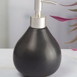 Kookee Ceramic Soap Dispenser handwash Pump for Bathroom, Set of 1, Black (8013)-picture-37