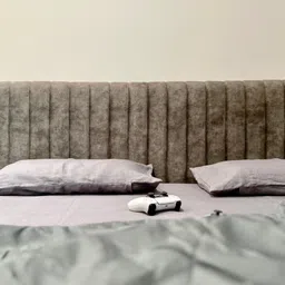 Pravaah India King Size 'Ret' Hemp Bedsheet Set | 100% Hemp & Eco-Friendly | Light Grey-picture-10