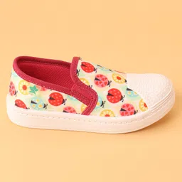 Cute Walk by Babyhug Slip On Bugs Printed Casual Shoes - Pink image 3