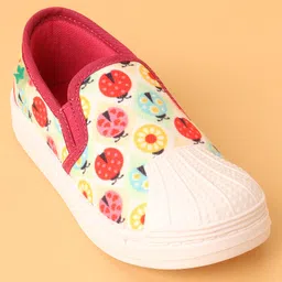 Cute Walk by Babyhug Slip On Bugs Printed Casual Shoes - Pink image 4