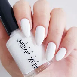 ALIX AVIEN PARIS Long Lasting Glossy Nail Lacquer - 40 ml - White 02 image 3