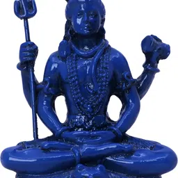 Aura Blue Lord Shiva Idol Showpiece-image-17