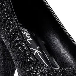 London Rag Women's Black Casual Pumps image 4