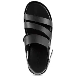 Mochi Men's Black Back Strap Sandals image 3