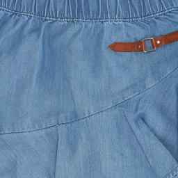 Pantaloons Junior Kids Blue Regular Fit Skirt image 2