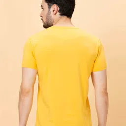 Being Human Yellow Regular Fit Crew T-Shirt image 2