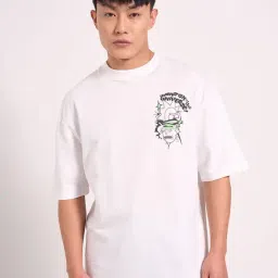 SF Jeans by Pantaloons White Cotton Slim Fit Printed T-Shirt-picture-29