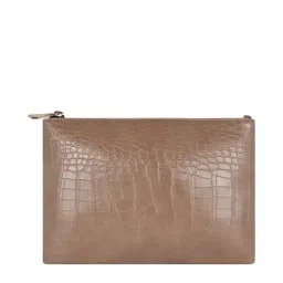 Bagsy Malone Brown Textured Pouch-image-73