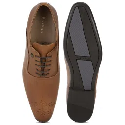Van Heusen Men's Brown Oxford Shoes image 4