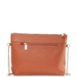 Caprese Siesta Tan Faux Leather Printed Sling Handbag image 2