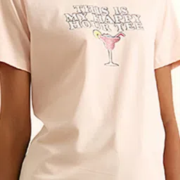 Cover Story Peach Crew T-Shirt image 5