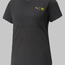 Puma Black Regular Fit Sports T-Shirt image 4