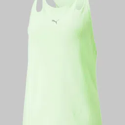 Puma Green Regular Fit Tank Top image 4