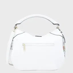Caprese Archie White Animal Effect Medium Hobo Handbag image 2