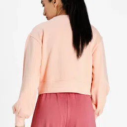 Puma Light Peach Relaxed Fit Sweatshirt image 2