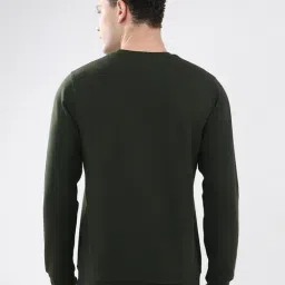 Rock.it Olive Regular Fit Printed Sweatshirt image 2