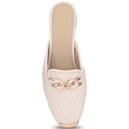 Clog London Women's Off White Mule Shoes image 4