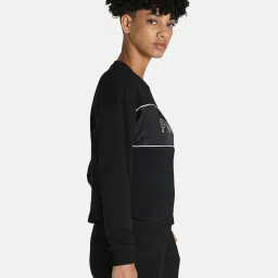 Puma Black Graphic Print Sweatshirt image 3