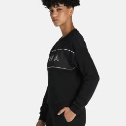 Puma Black Graphic Print Sweatshirt image 4