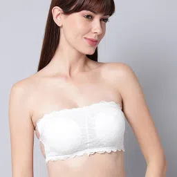 AROUSY Navy & White Self Pattern Tube Bra - Pack Of 2 image 2