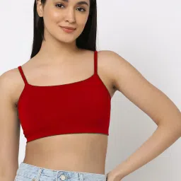 AROUSY Red & Green Cotton Beginner's Bra - Pack Of 2 image 2