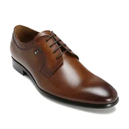 Louis Philippe Men's Brown Derby Shoes image 2