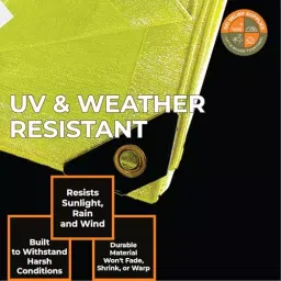 DDRS HDPE Tarpaulin ‎(Tripal) ‎Assorted 90 GSM & 12.19x10.97 m (40x36 ft) Size, DDRSHDPE90-40X36 image 4