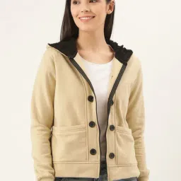 Belle Fille Beige Regular Fit Jacket-image-92