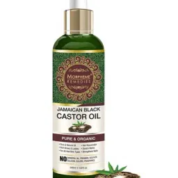 Morpheme Remedies Jamaican Organic Black Castor Oil Pure Oil for Stronger Hair- 200 ml-picture-30