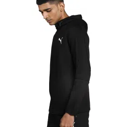 Puma Evostripe Black Cotton Regular Fit Hooded Sweatshirt image 3