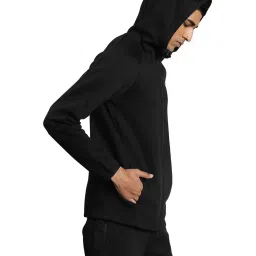 Puma Evostripe Black Cotton Regular Fit Hooded Sweatshirt image 4
