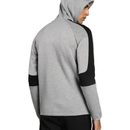 Puma Evostripe Grey Cotton Regular Fit Hooded Sweatshirt image 2
