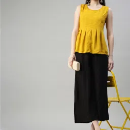 Kryptic Black Flared Fit Mid Rise Pants image 4