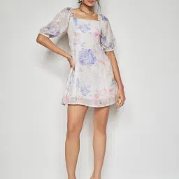 AND Multicolor Floral Print A Line Dress image 4