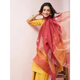 Fabindia Rust Woven Pattern Dupatta image 5