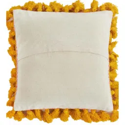 Chumbak Sunshine Sqaure Yellow & Pink Cushion Cover - Set of 1 image 3