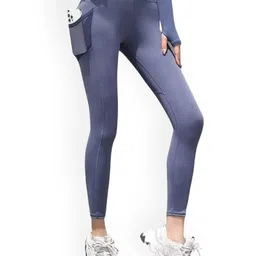 Alexvyan Slim-Fit Breathable Anti-Skid Stretchable Gym Wear Tights With Pocket-picture-11